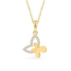 Mặt dây vàng vàng 14K gắn đá CZ DOJI AFPK000720F1CZ1