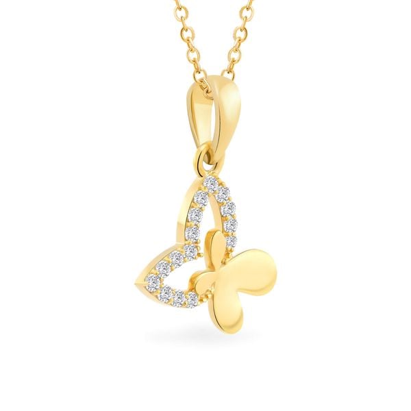 Mặt dây vàng vàng 14K gắn đá CZ DOJI AFPK000720F1CZ1