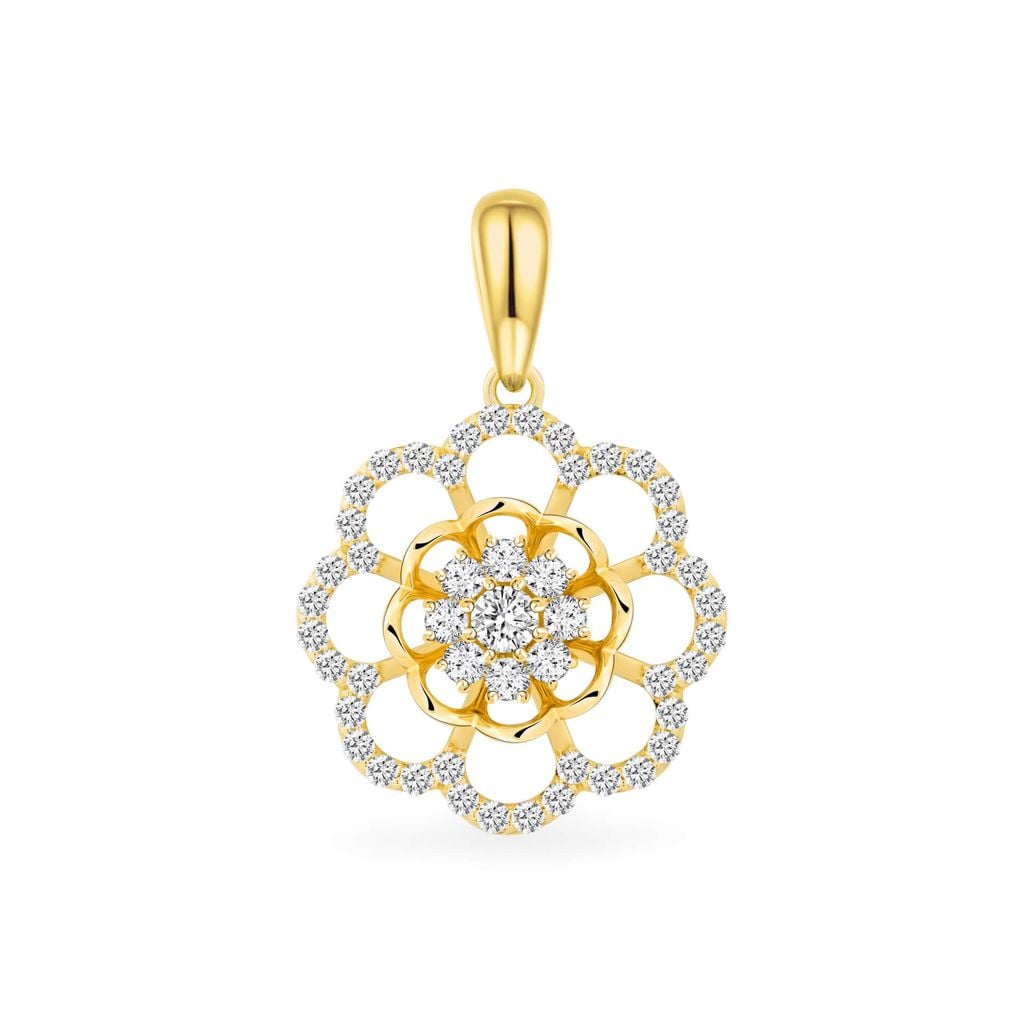 Mặt dây vàng vàng 18K gắn đá CZ DOJI AFPM000288D1CZ1 