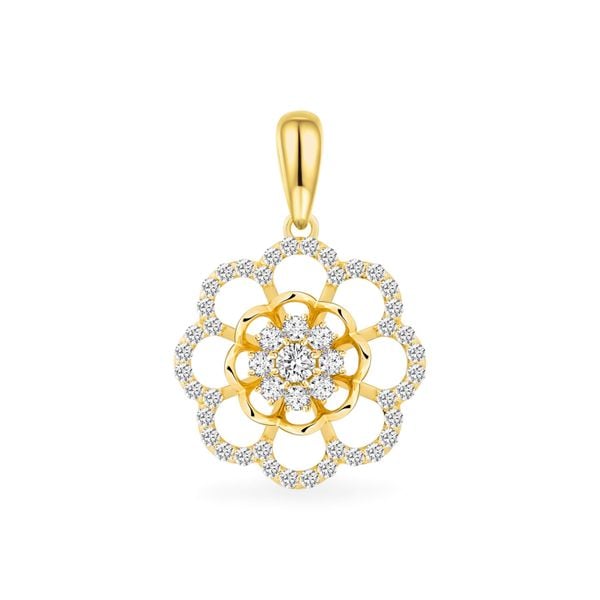 Mặt dây vàng vàng 18K gắn đá CZ DOJI AFPM000288D1CZ1