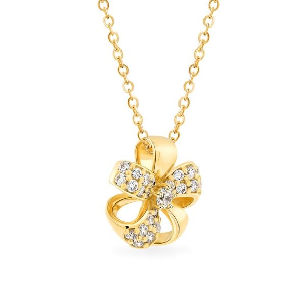 Mặt dây vàng vàng 18K gắn đá CZ DOJI AFPM000473D1CZ1