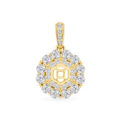 Mặt dây vàng vàng 18K gắn đá CZ DOJI AFPM001092D1CZ1