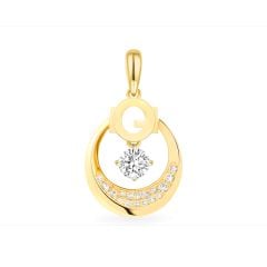 Mặt dây vàng vàng 18K gắn đá CZ DOJI AFPM200036D1CZ1