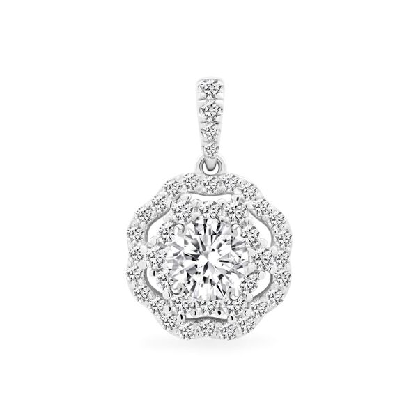 Mặt dây vàng trắng 18K gắn đá CZ DOJI AFPM200128D2CZ1