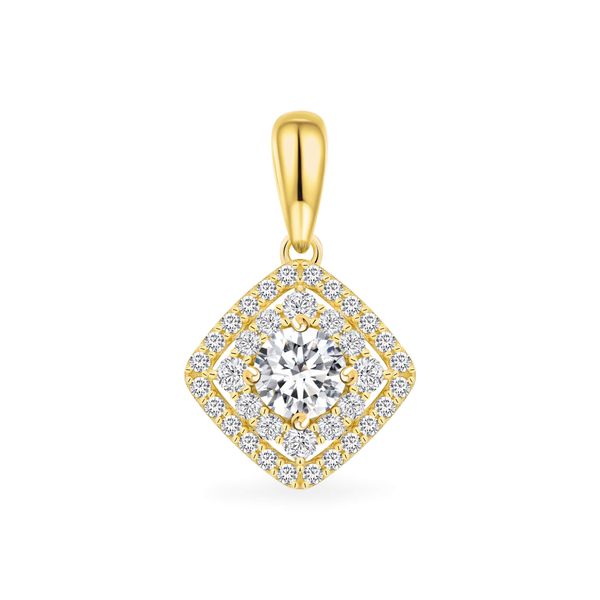 Mặt dây vàng vàng 18K gắn đá CZ DOJI AFPM200194D1CZ1