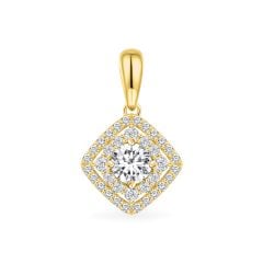 Mặt dây vàng vàng 18K gắn đá CZ DOJI AFPM200194D1CZ1