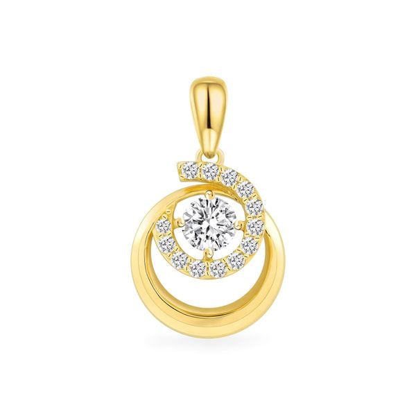 Mặt dây vàng vàng 18K gắn đá CZ DOJI AFPM200244D1CZ1