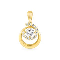 Mặt dây vàng vàng 18K gắn đá CZ DOJI AFPM200244D1CZ1