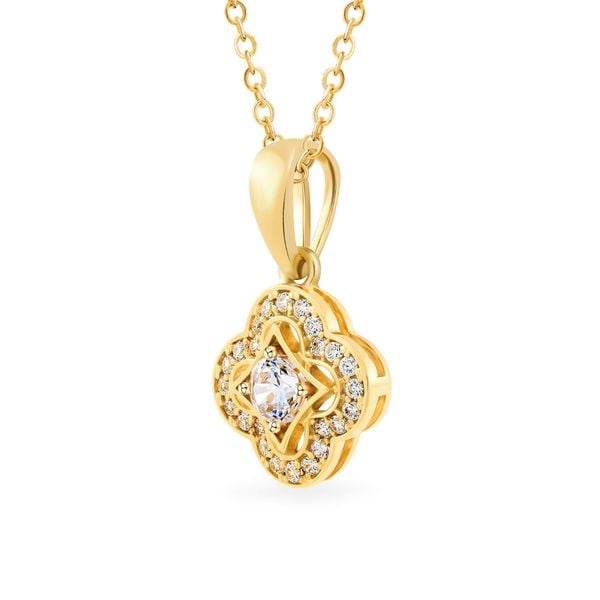 Mặt dây vàng vàng 18K gắn đá CZ DOJI AFPM200471D1CZ1
