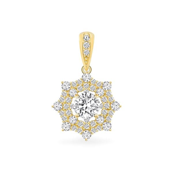 Mặt dây vàng vàng 18K gắn đá CZ DOJI AFPM300088D1CZ1