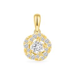 Mặt dây vàng vàng 18K gắn đá CZ DOJI AFPM300100D1CZ1