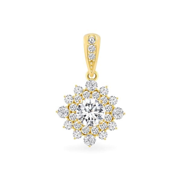 Mặt dây vàng vàng 18K gắn đá CZ DOJI AFPM300154D1CZ1
