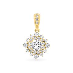 Mặt dây vàng vàng 18K gắn đá CZ DOJI AFPM300154D1CZ1