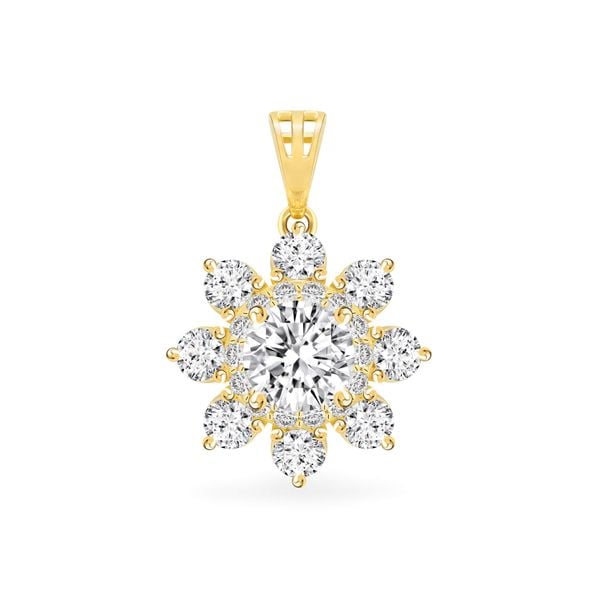 Mặt dây vàng vàng 18K gắn đá CZ DOJI AFPM300191D1CZ1