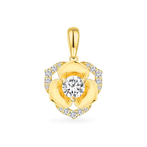 Mặt dây vàng vàng 18K gắn đá CZ DOJI AFPM300201D1CZ1