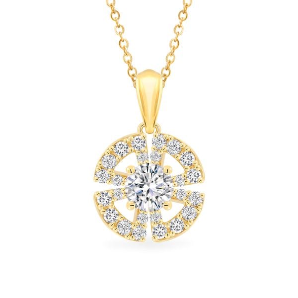 Mặt dây vàng vàng 18K gắn đá CZ DOJI AFPM300439D1CZ1