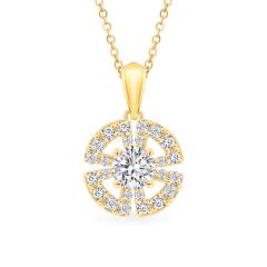 Mặt dây vàng vàng 18K gắn đá CZ DOJI AFPM300439D1CZ1