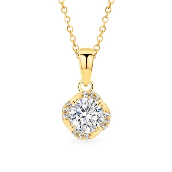 Mặt dây vàng vàng 18K gắn đá CZ DOJI AFPM300472D1CZ1