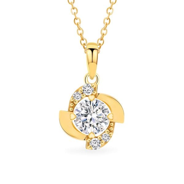 Mặt dây vàng vàng 18K gắn đá CZ DOJI AFPM300474D1CZ1