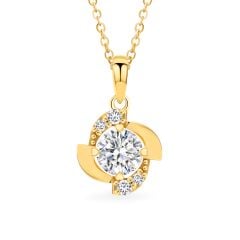 Mặt dây vàng vàng 18K gắn đá CZ DOJI AFPM300474D1CZ1