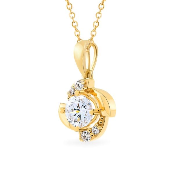 Mặt dây vàng vàng 18K gắn đá CZ DOJI AFPM300474D1CZ1