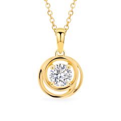 Mặt dây vàng vàng 18K gắn đá CZ DOJI AFPM300484D1CZ1