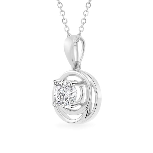 Mặt dây vàng trắng 18K gắn đá CZ DOJI AFPM300484D2CZ1