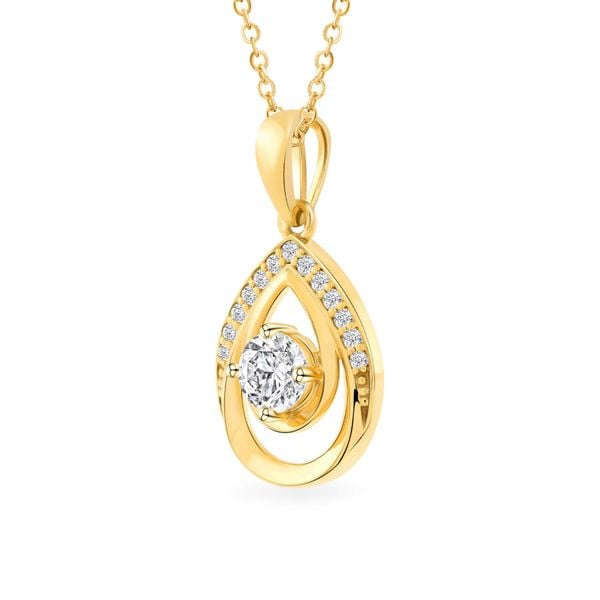 Mặt dây vàng vàng 18K gắn đá CZ DOJI AFPM300486D1CZ1