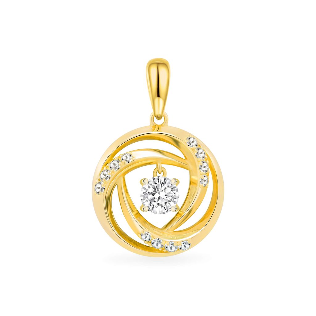 Mặt dây vàng vàng 18K gắn đá CZ DOJI AFPM400018D1CZ1 