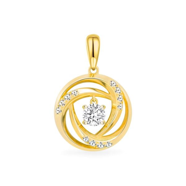 Mặt dây vàng vàng 18K gắn đá CZ DOJI AFPM400018D1CZ1