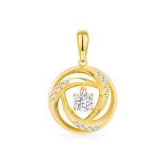 Mặt dây vàng vàng 18K gắn đá CZ DOJI AFPM400018D1CZ1