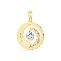 Mặt dây vàng vàng 18K gắn đá CZ DOJI AFPM400061D1CZ1