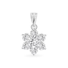 Mặt dây vàng trắng 18K gắn đá CZ DOJI AFPM400071D2CZ1