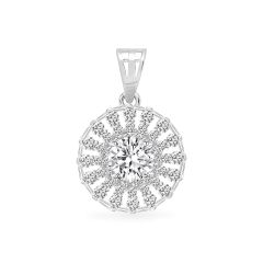 Mặt dây vàng trắng 18K gắn đá CZ DOJI AFPM400078D2CZ1