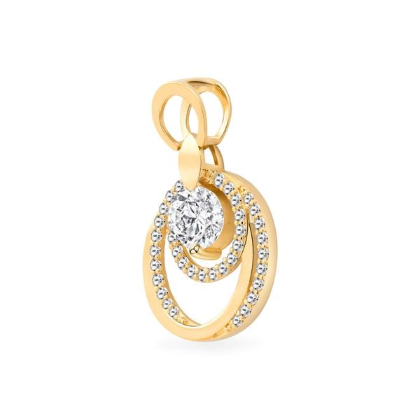 Mặt dây vàng vàng 18K gắn đá CZ DOJI AFPM400197D1CZ1