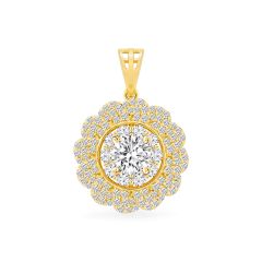 Mặt dây vàng vàng 18K gắn đá CZ DOJI AFPM400257D1CZ1