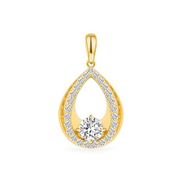 Mặt dây vàng vàng 18K gắn đá CZ DOJI AFPM400287D1CZ1