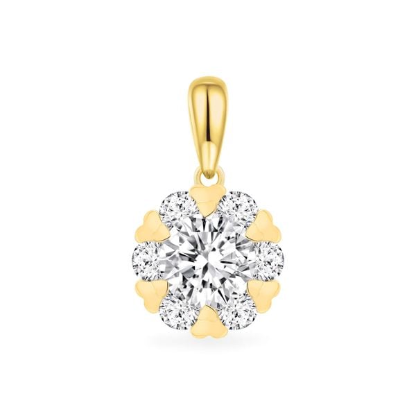 Mặt dây vàng vàng 18K gắn đá CZ DOJI AFPM400345D1CZ1