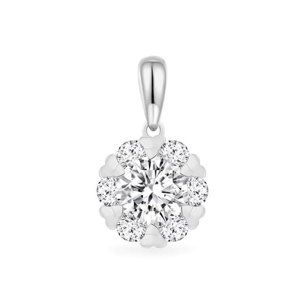 Mặt dây vàng trắng 18K gắn đá CZ DOJI AFPM400345D2CZ1