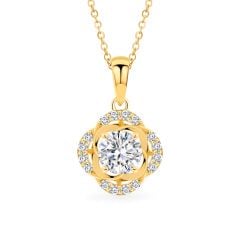 Mặt dây vàng vàng 18K gắn đá CZ DOJI AFPM400412D1CZ1