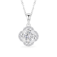 Mặt dây vàng trắng 18K gắn đá CZ DOJI AFPM400412D2CZ1