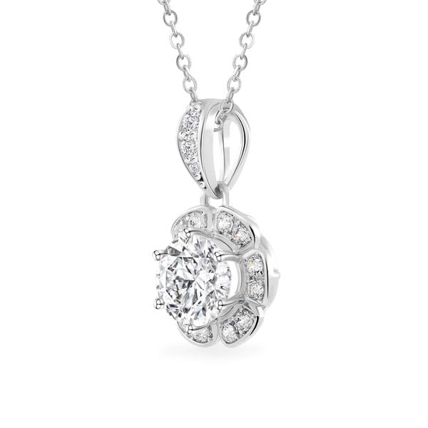 Mặt dây vàng trắng 18K gắn đá CZ DOJI AFPM400414D2CZ1