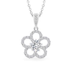 Mặt dây vàng trắng 18K gắn đá CZ DOJI AFPM400421D2CZ1