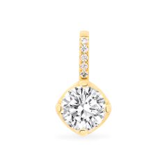 Mặt dây vàng vàng 18K gắn đá CZ DOJI AFPM500033D1CZ1