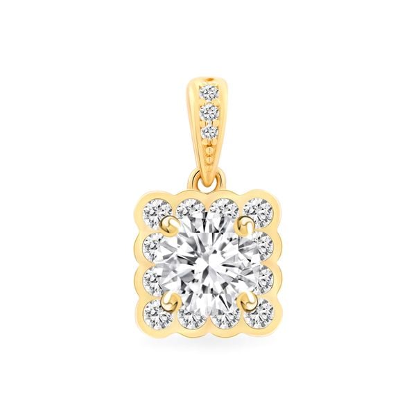 Mặt dây vàng vàng 18K gắn đá CZ DOJI AFPM500138D1CZ1