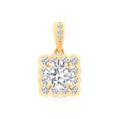 Mặt dây vàng vàng 18K gắn đá CZ DOJI AFPM500138D1CZ1