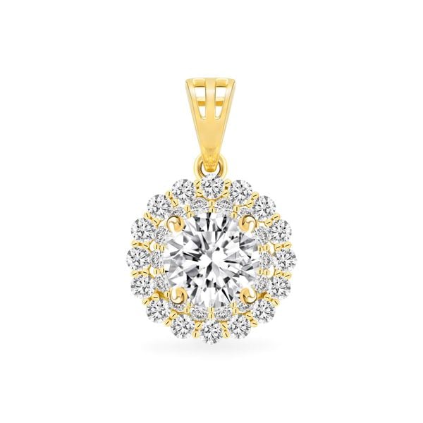 Mặt dây vàng vàng 18K gắn đá CZ DOJI AFPM500206D1CZ1