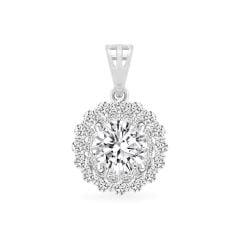 Mặt dây vàng trắng 18K gắn đá CZ DOJI AFPM500206D2CZ1