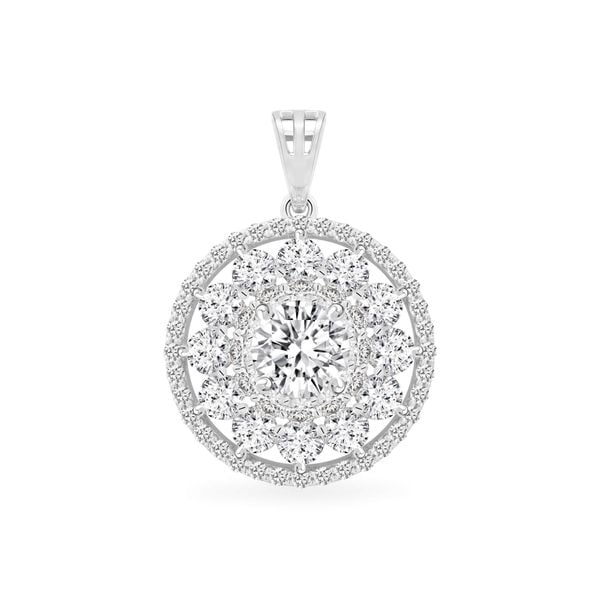 Mặt dây vàng trắng 18K gắn đá CZ DOJI AFPM500249D2CZ1