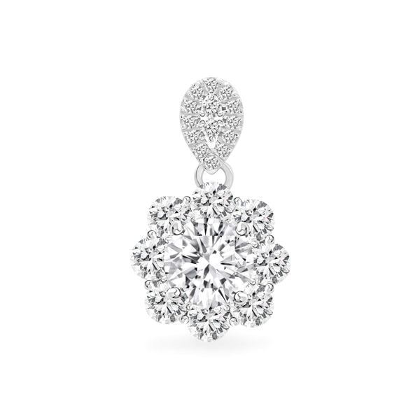 Mặt dây vàng trắng 18K gắn đá CZ DOJI AFPM600060D2CZ1